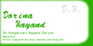 dorina wayand business card